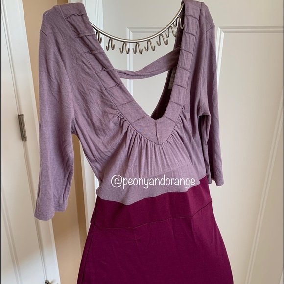 Size S: Costa Blanca, Gorgeous Purple long sleeve mini dress. - Picture 4 of 6